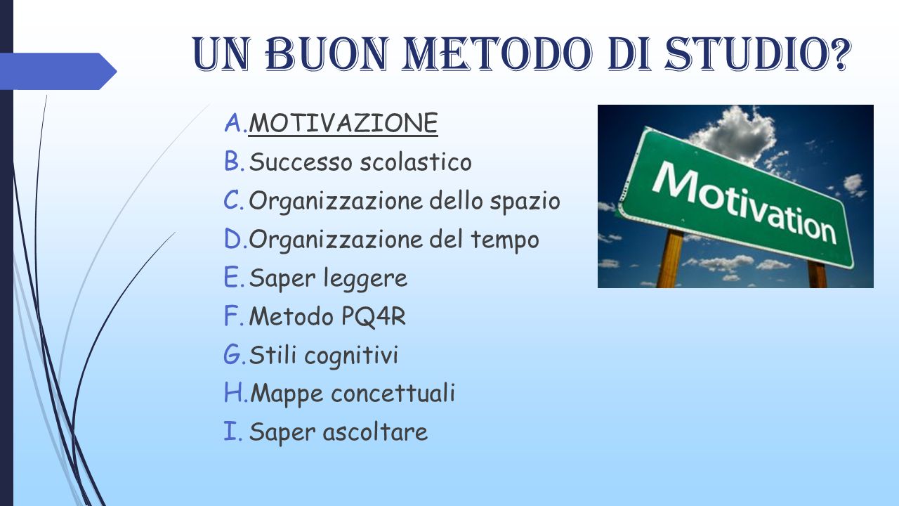 Il Metodo Di Studio E La Motivazione Ppt Scaricare